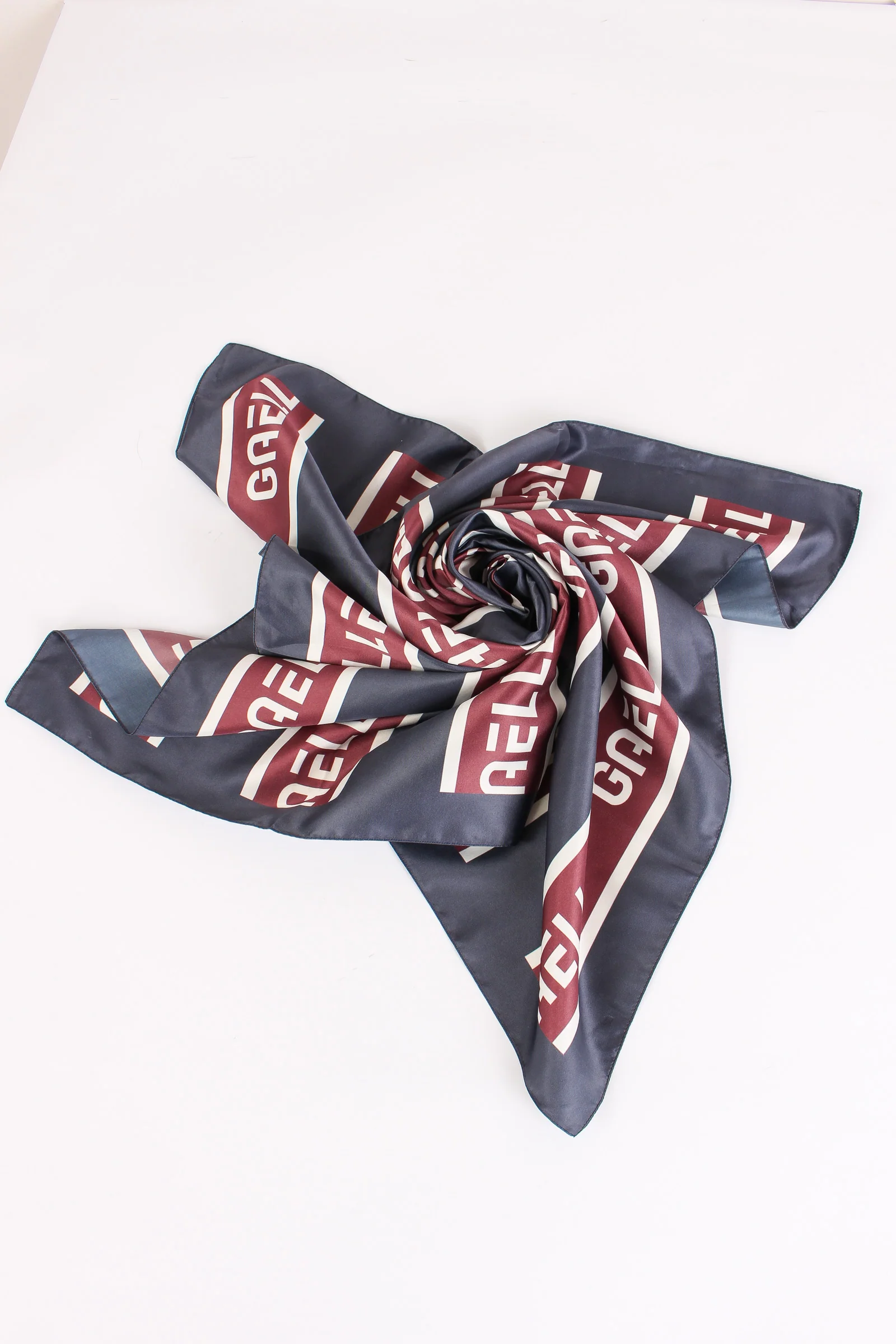 Foulard Bande Logo Blu Scuro - immagine 5