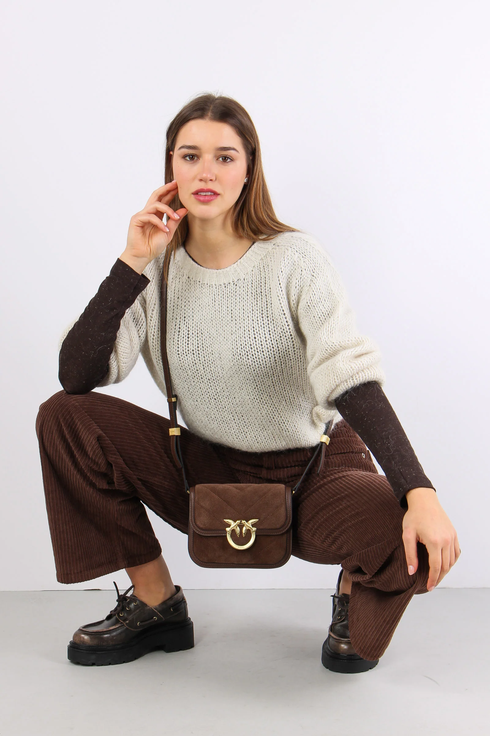 Maglia Scatoletta Filo Lurex Crema - immagine 4