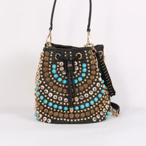 Secchiello Rafia Black