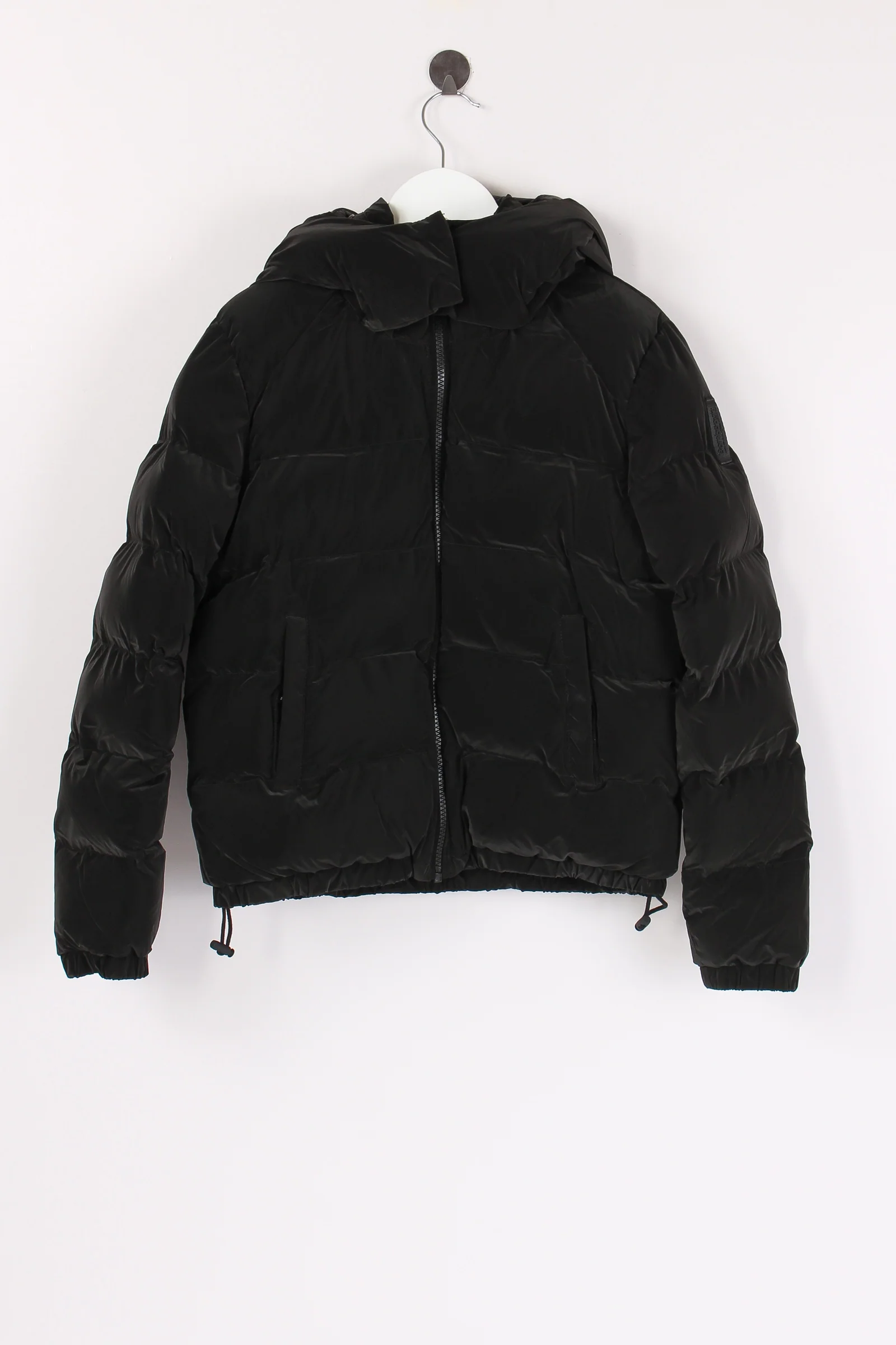 Piumino Opaco Cappuccio Black