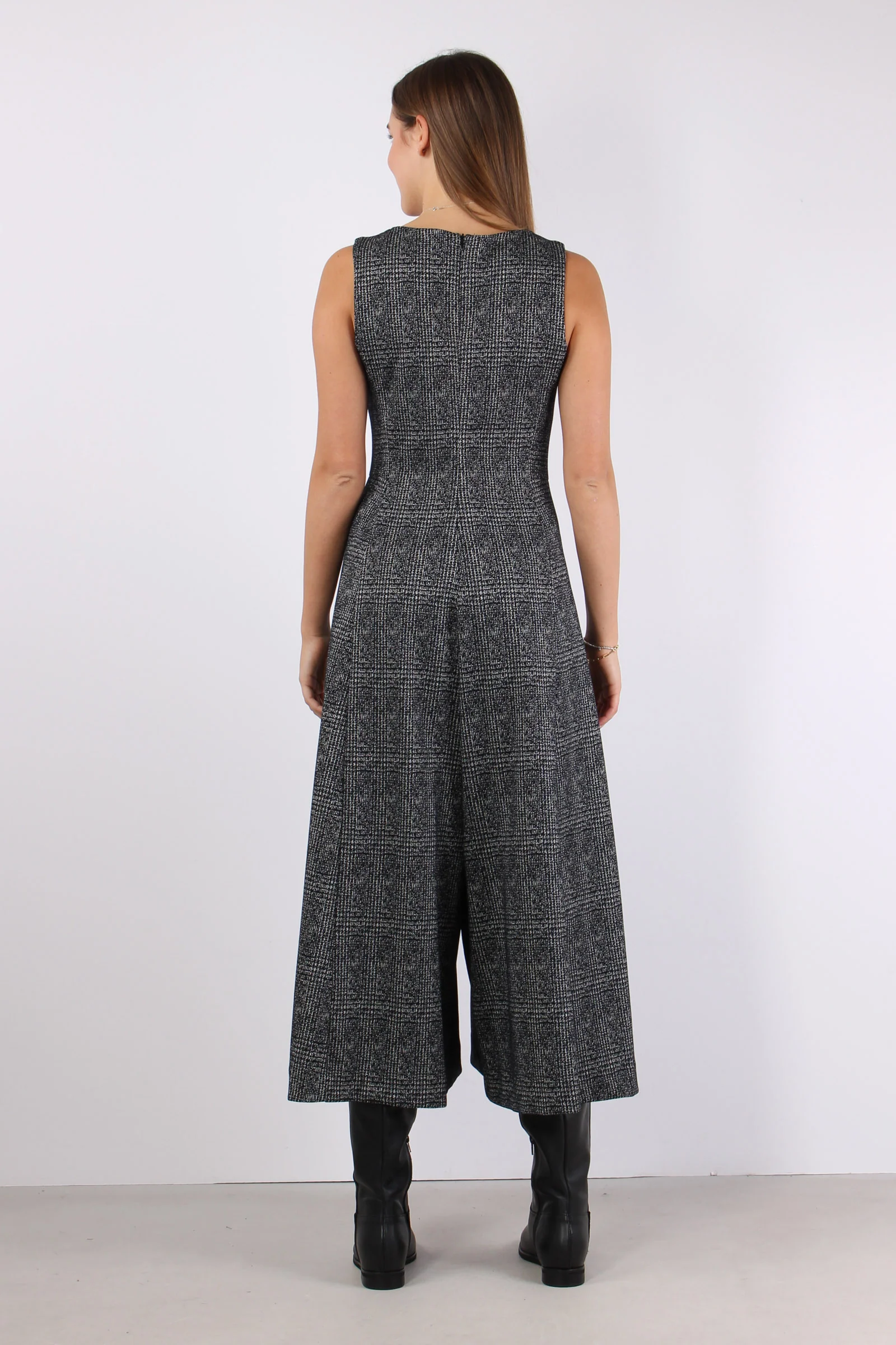 Tuta Pantalone Palazzo Nero/grigio - immagine 5