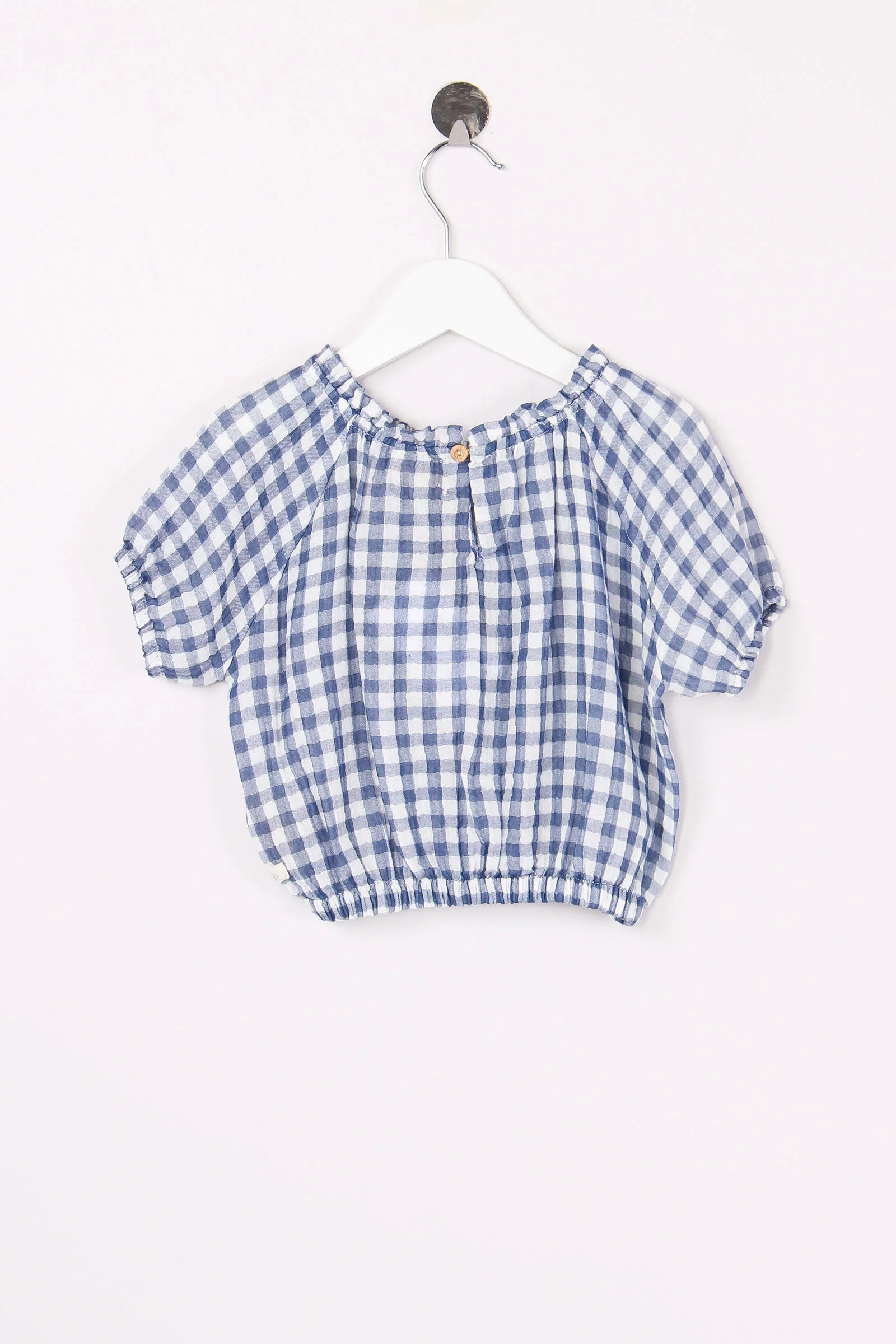 Blusa Vichy Blue Stone - immagine 3