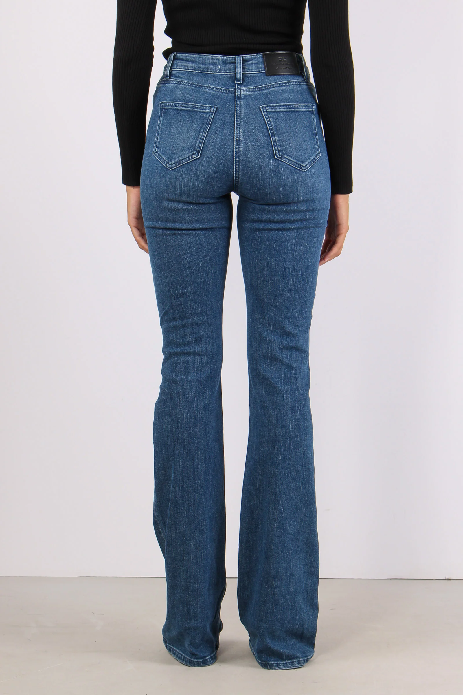 Jeans Bootcut Ecopelle Tasca Blue Denim - immagine 5