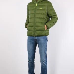 Piumino Cappuccio Basico Militare