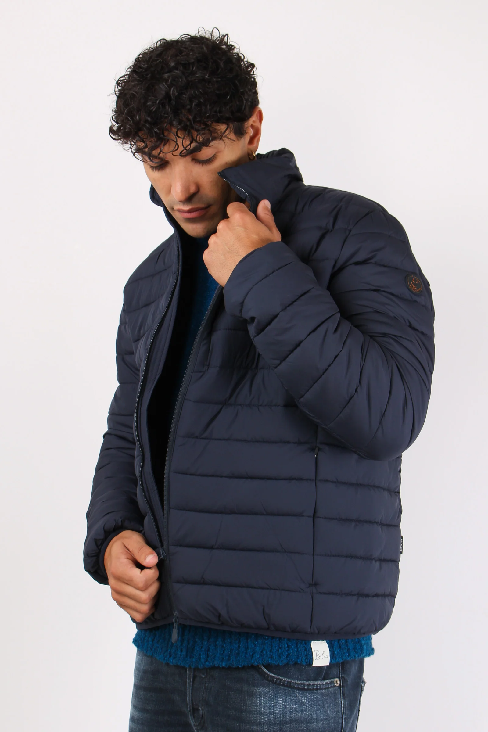 Erion Piumino Collo In Piedi Blue Black - immagine 5