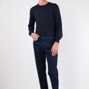 Gaubert Pantalone Effetto Deni Blu Medio