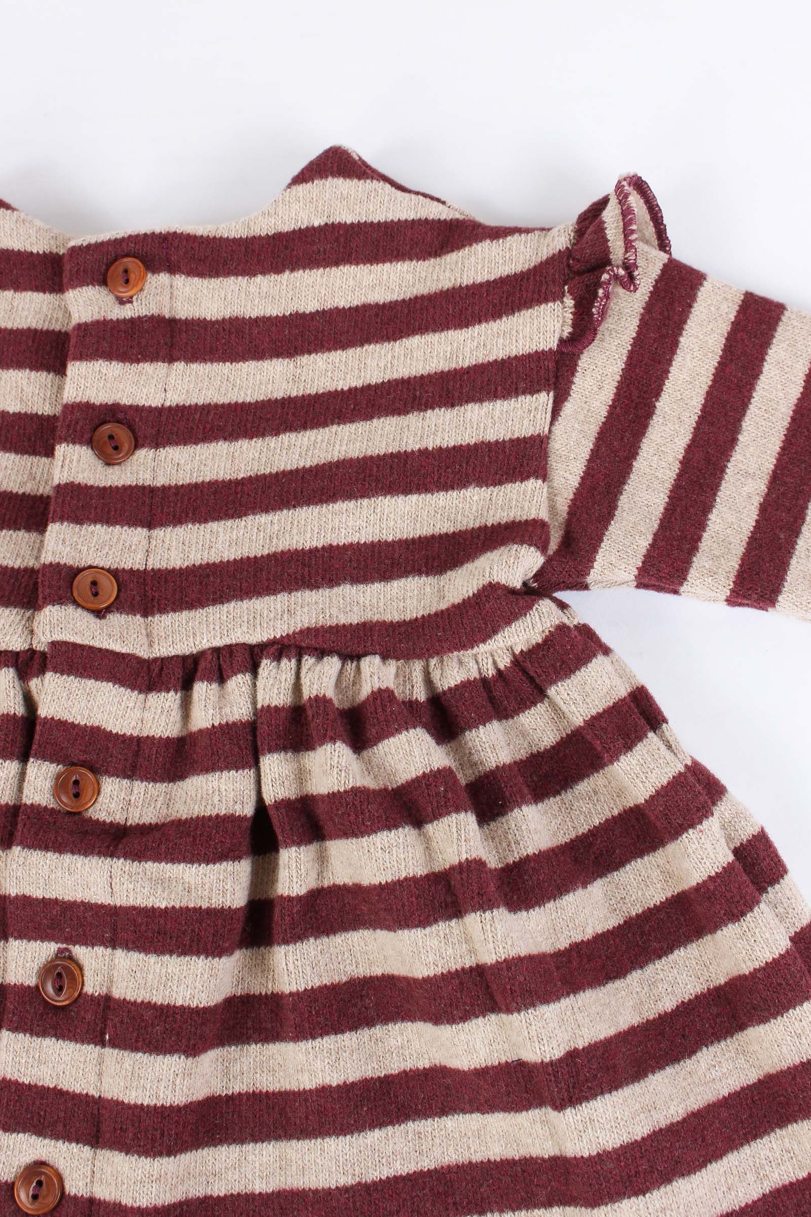 Abito Riga Melanzana/beige - immagine 4