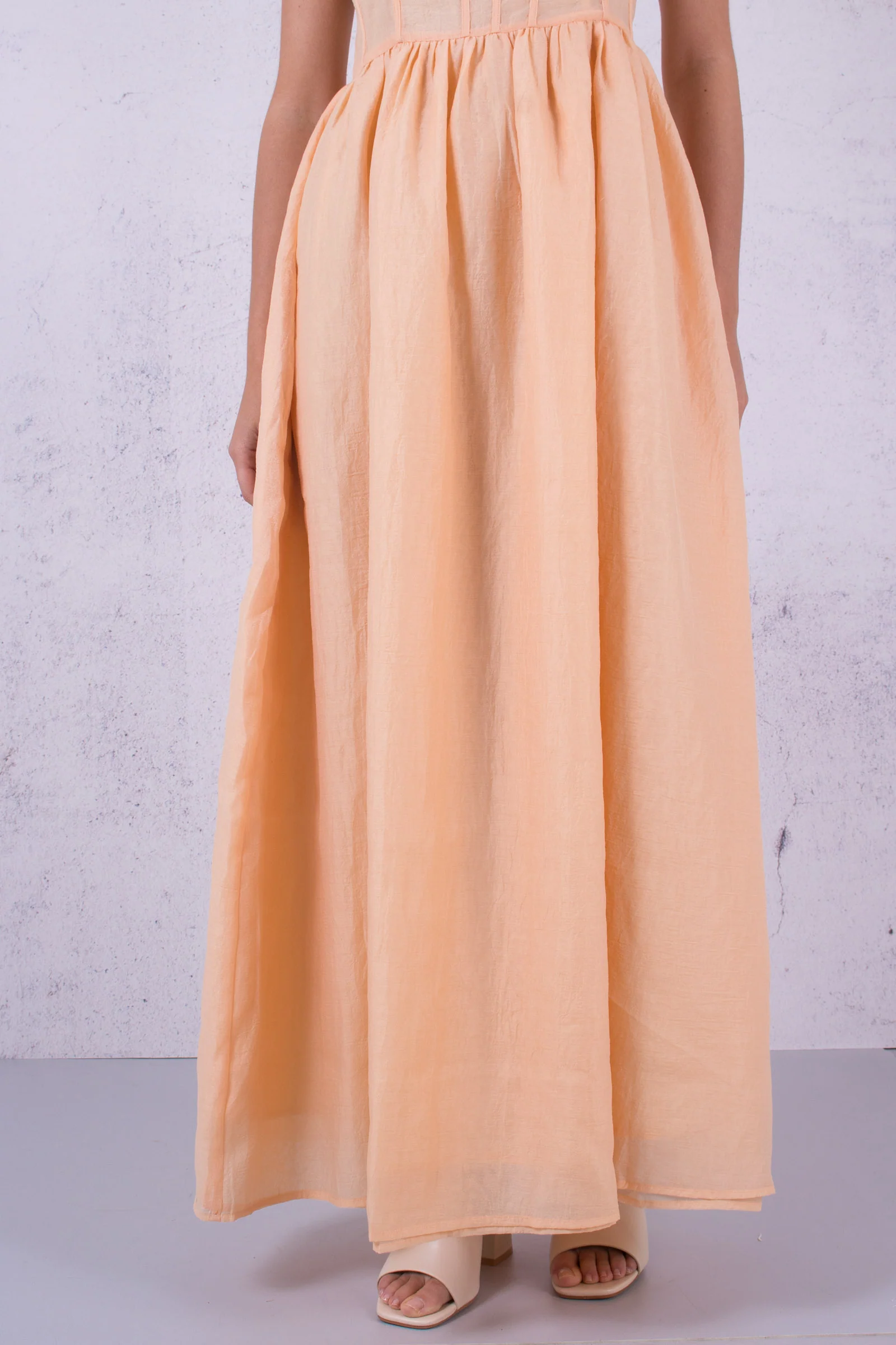 Abito Lungo Spalline Peach - immagine 8