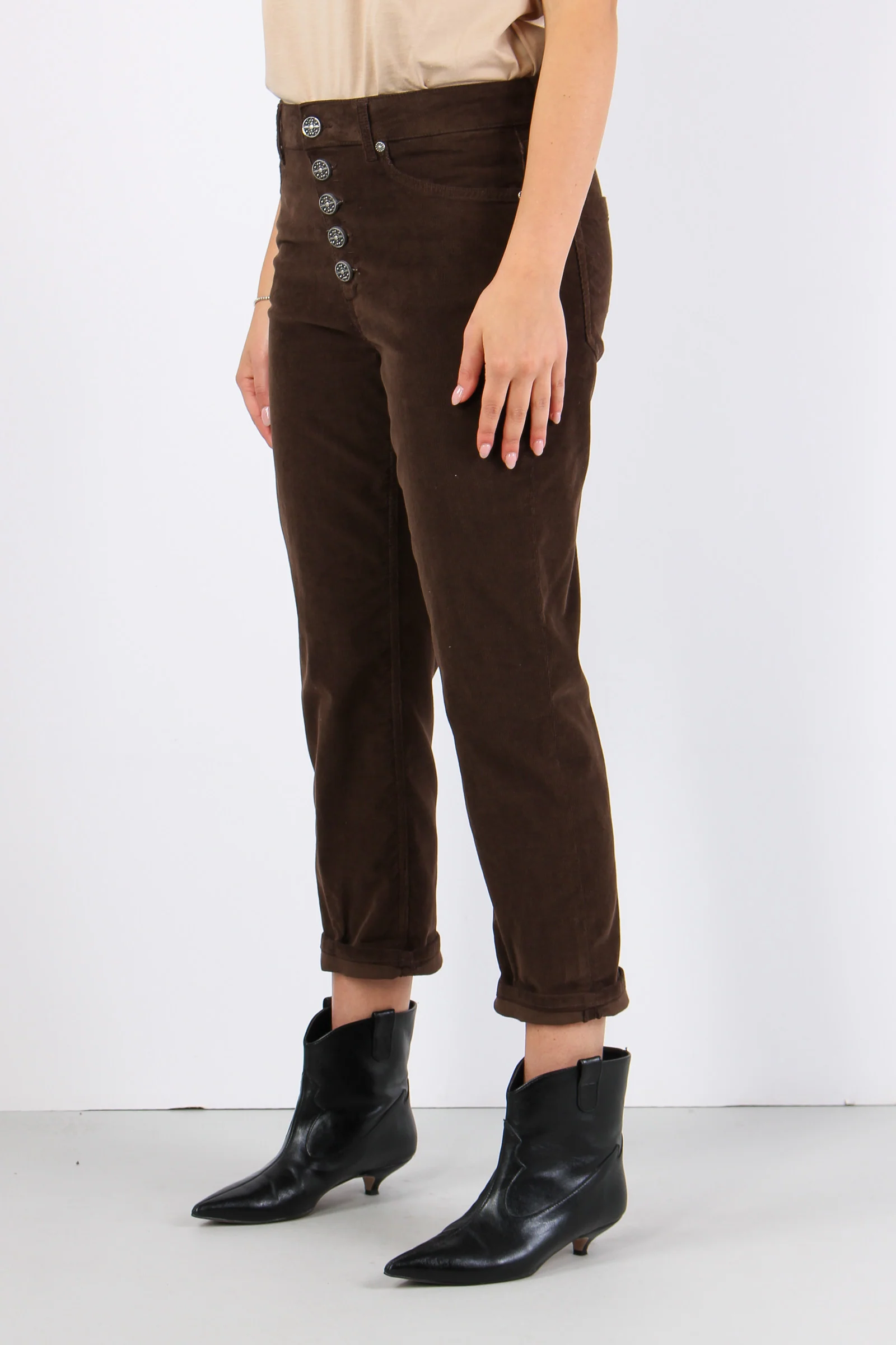 Koons Pantalone Velluto Mille Cioccolato - immagine 4