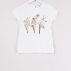 T-shirt Stampa Gelato Latte