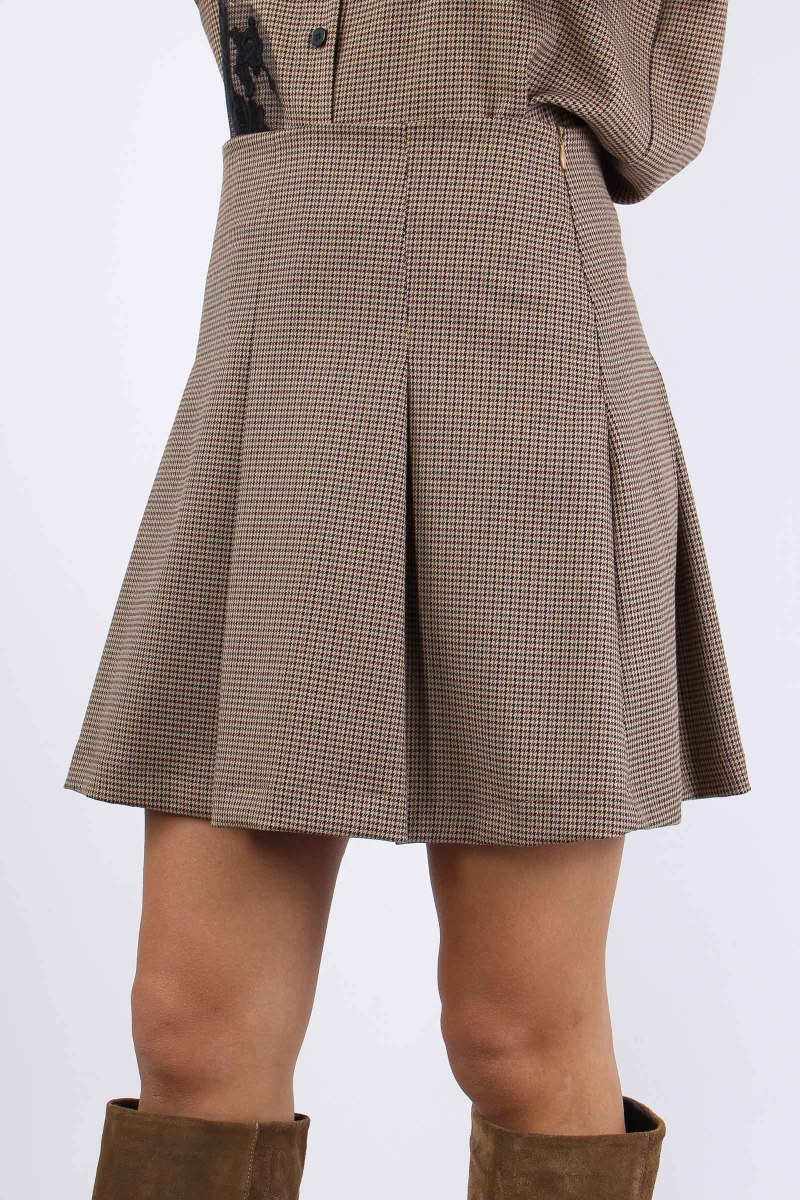 Minigonna Ruota Micro Check - immagine 6