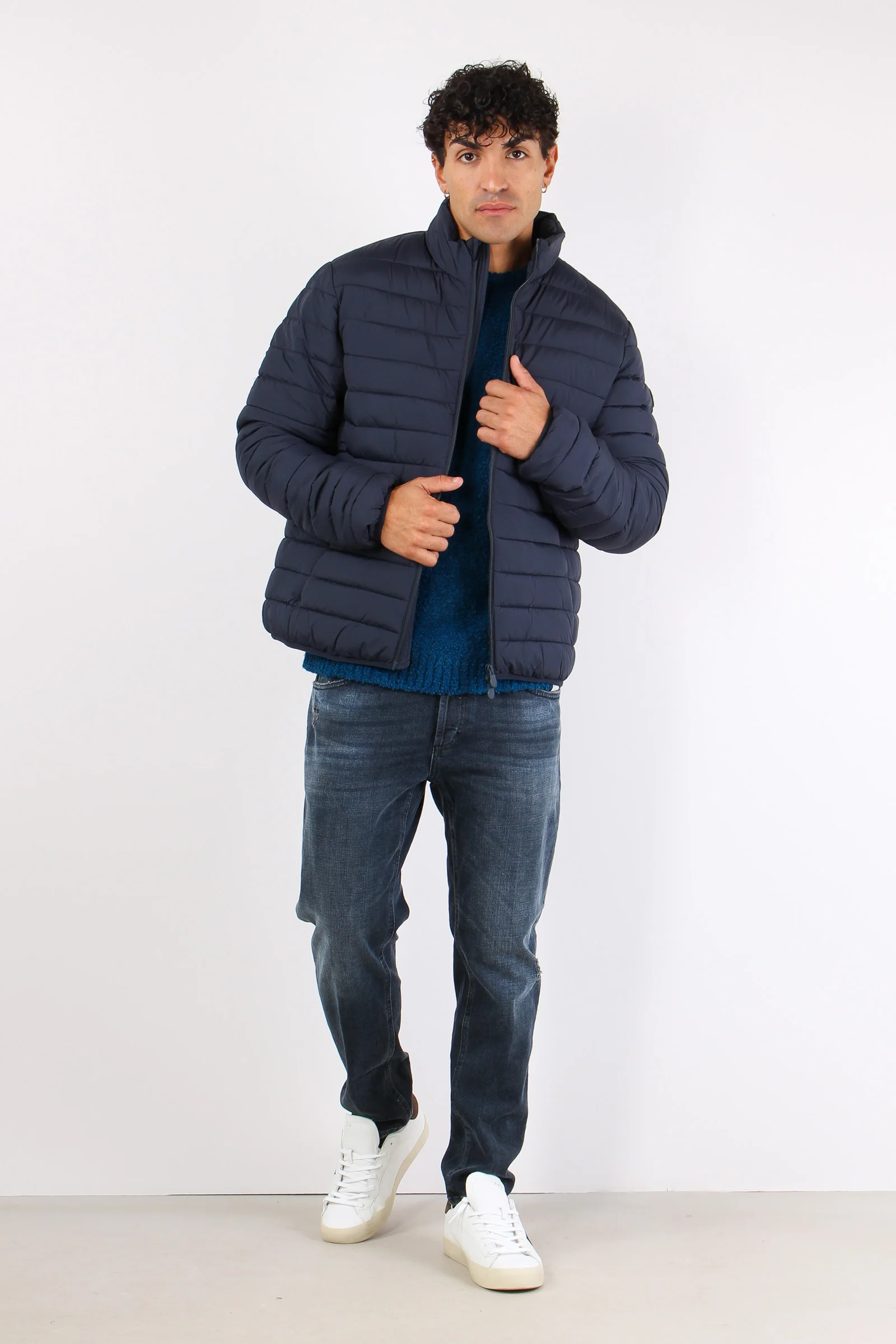 Erion Piumino Collo In Piedi Blue Black