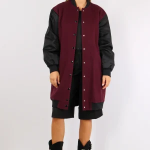 Bomber Panno Manica Nylon Mosto