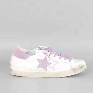 Sneaker One Star Bianco/lilla