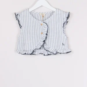 Top Riga Incrocio Dietro White