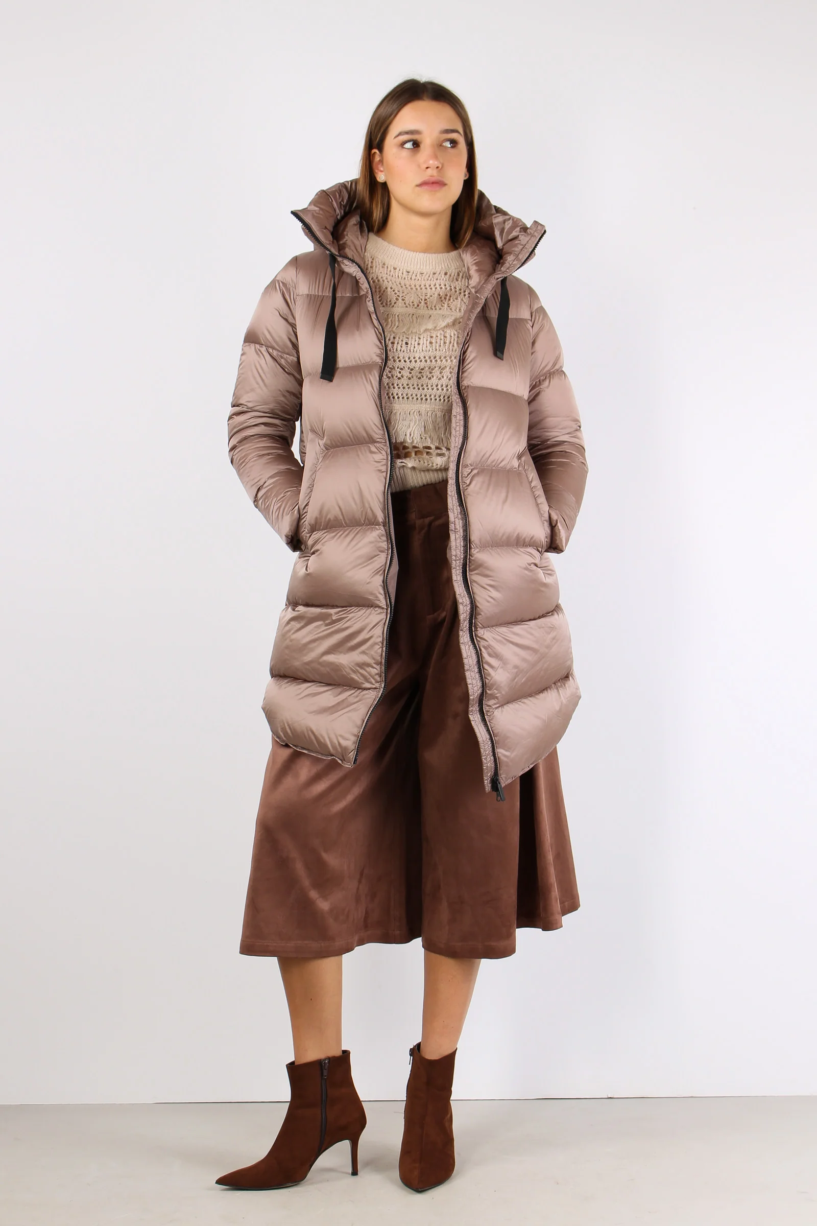 Piumino Nylo Cangiante Taupe - immagine 6