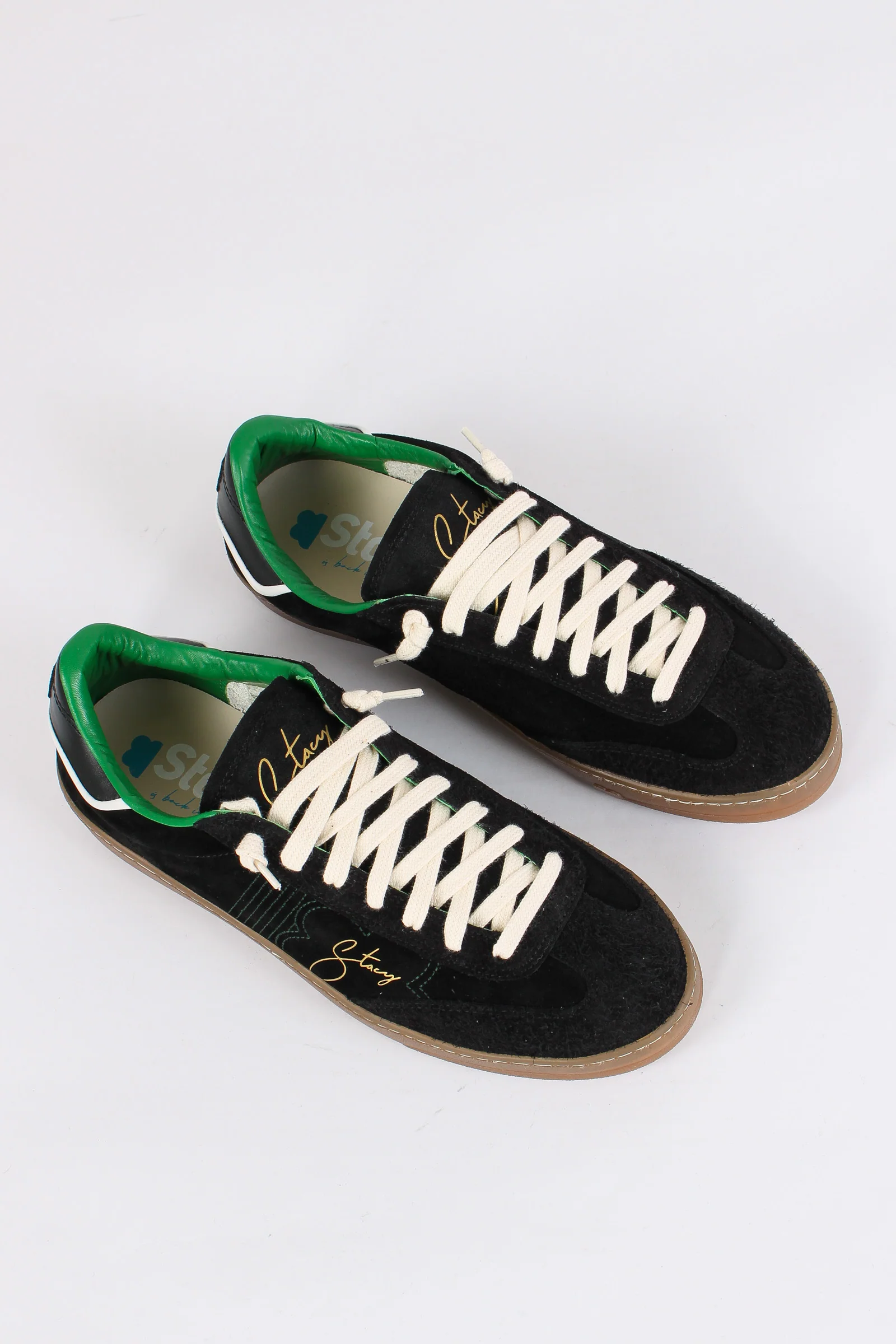 Sneakers Bicolor Camoscio Black/green - immagine 6