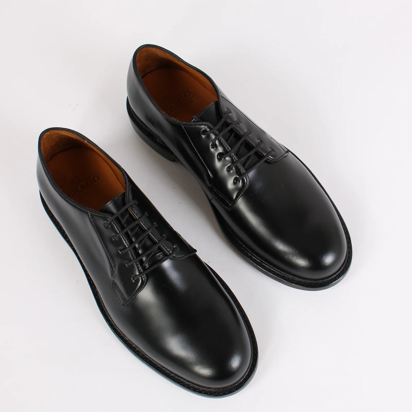 Scarpa Allacciata Pelle Black - immagine 9