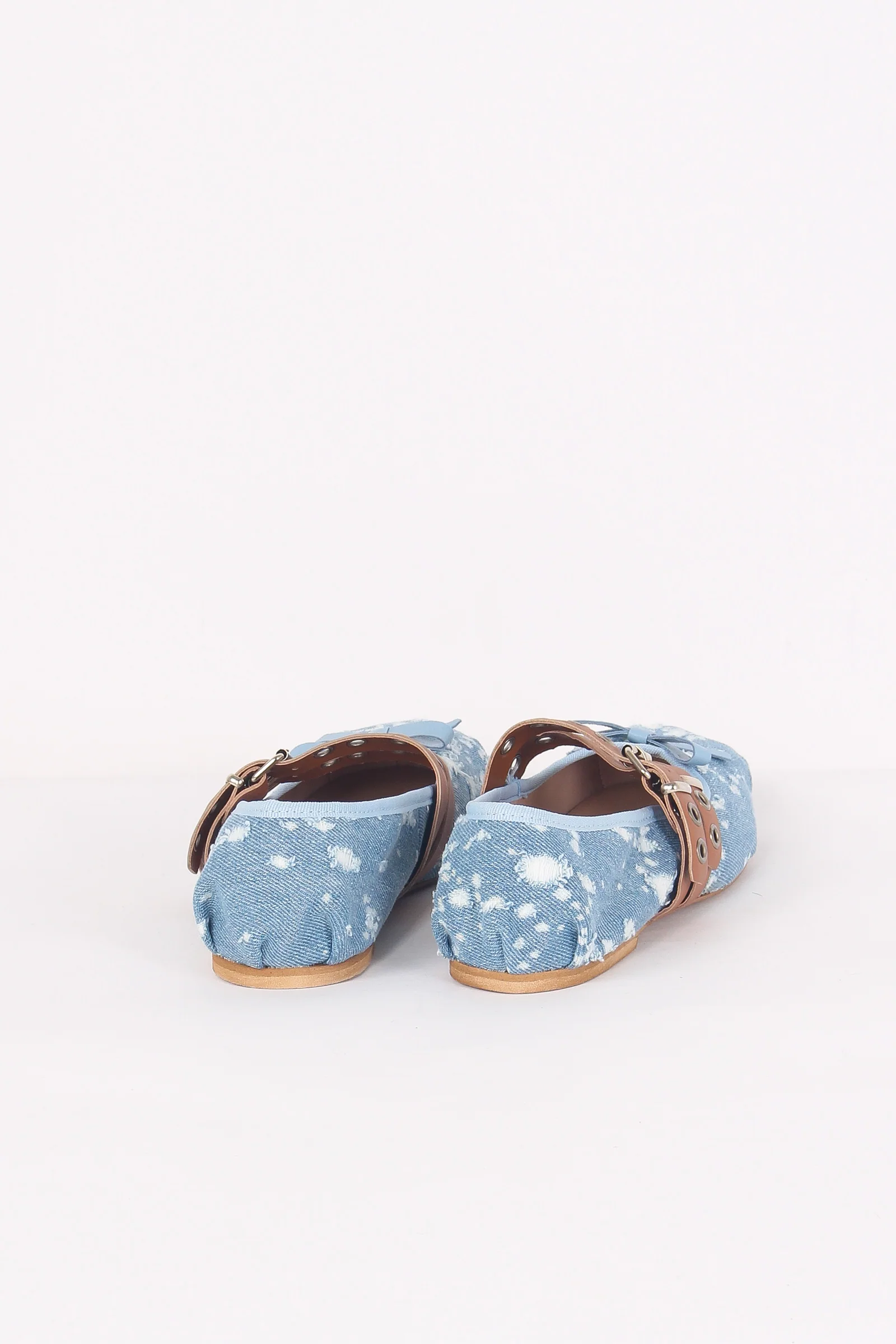 Ballerina Fibbia Borchie Vera Jeans/camel - immagine 5