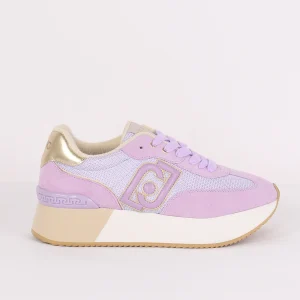 Sneaker Dreamy Suede Mesh Lilla/gold