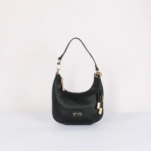 Amber Mezzaluna Small Ciondolo Oro Nero