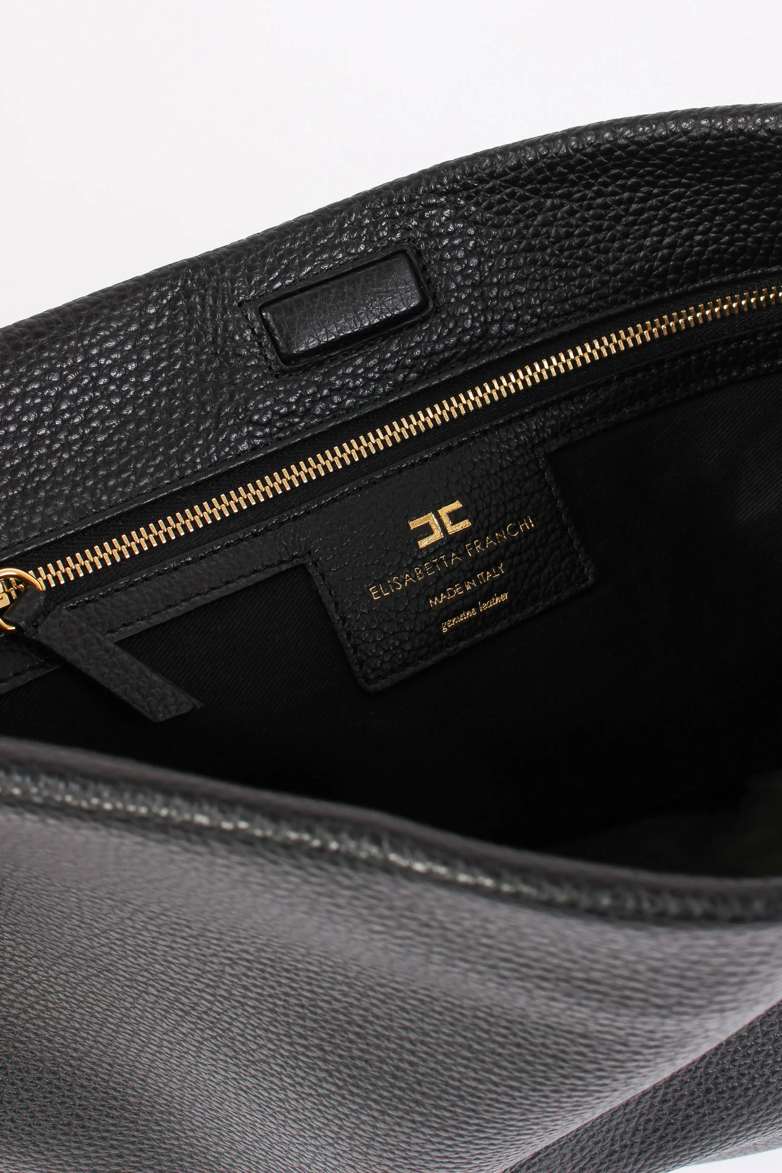 Borsa Pelle Piegata Nero - immagine 8