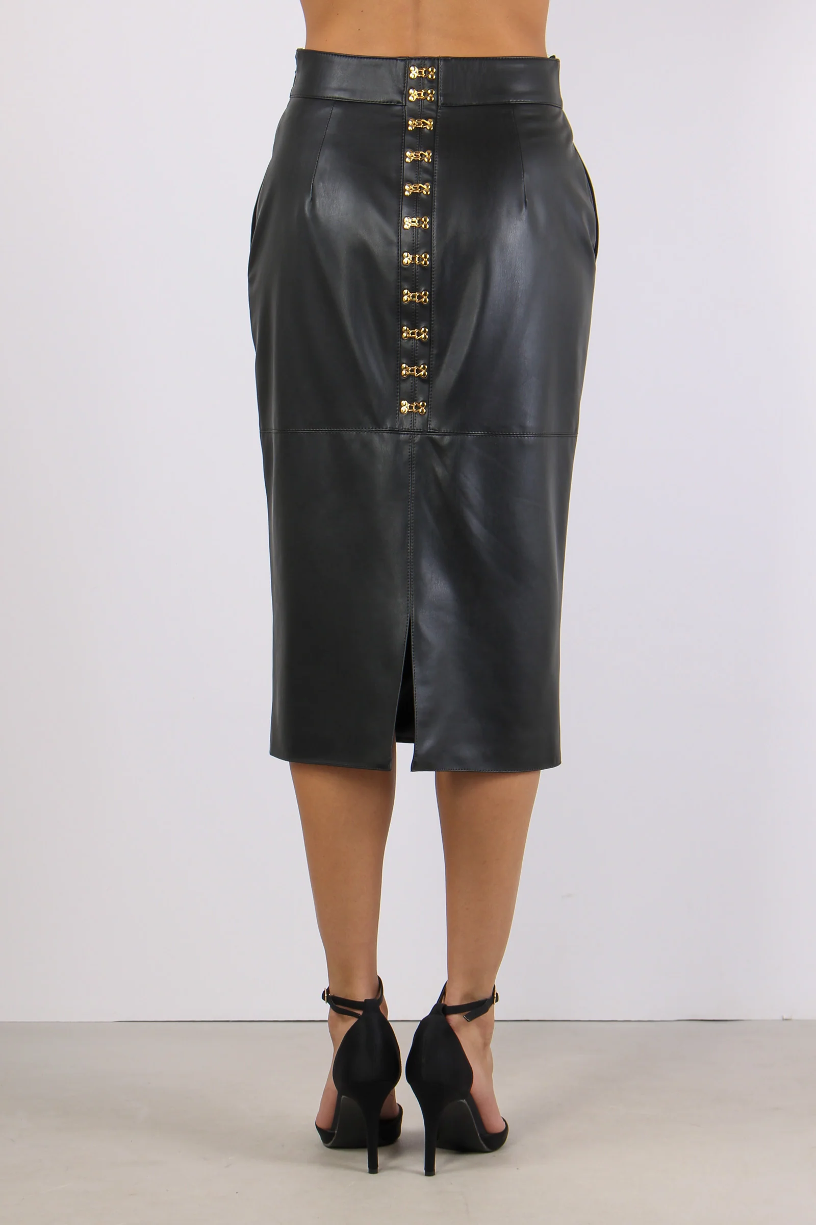 Longuette Pelle Nero - immagine 4