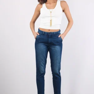 Carol_2 Chino Slim Denim Blue Denim