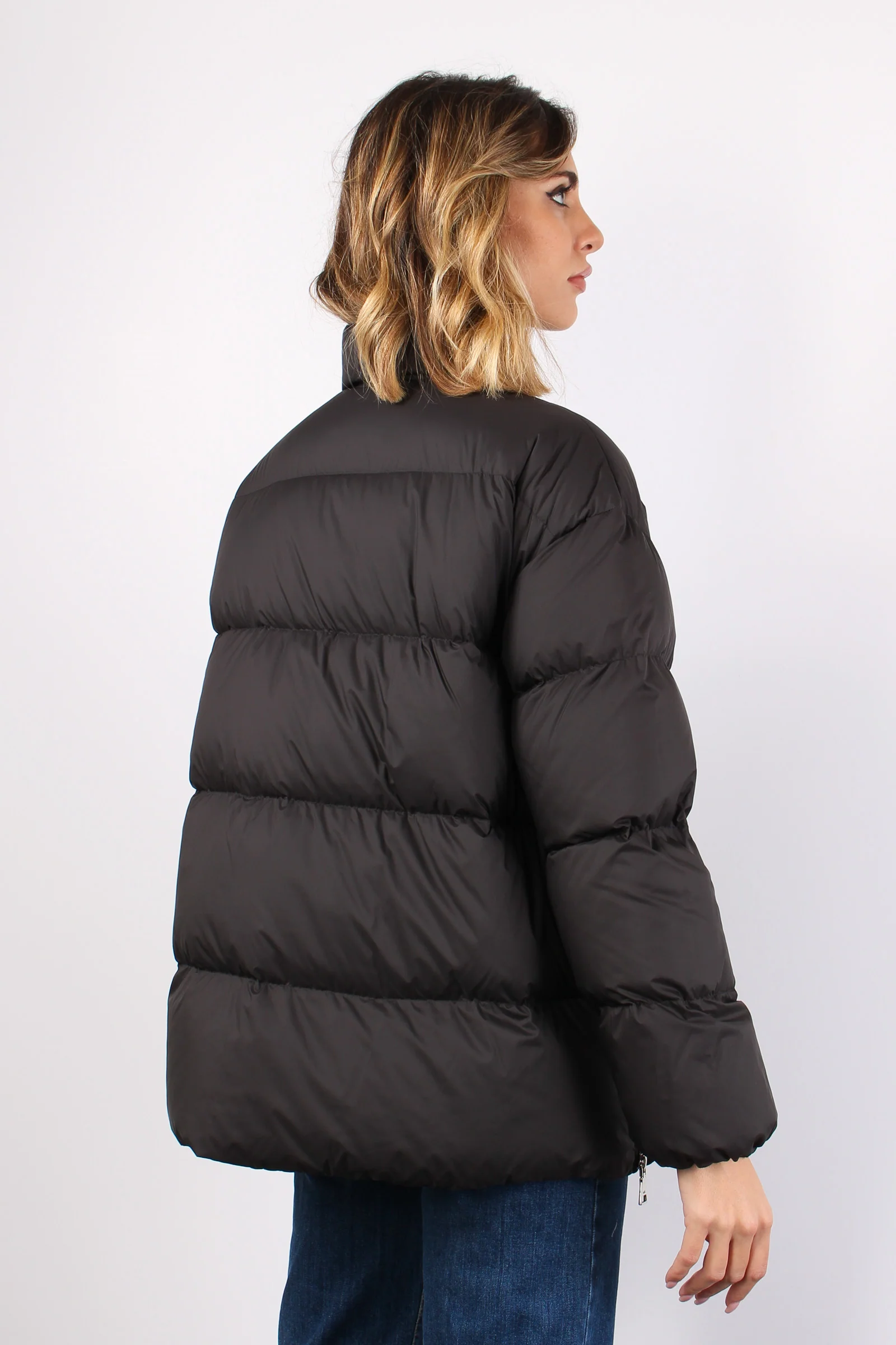 Piumino Over Maxi Zip Noir/noir - immagine 7