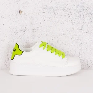 Sneakers Mcqueen Basica Bianco/verde Mela