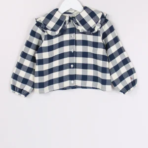 Camicia Quadro Navy/ivory