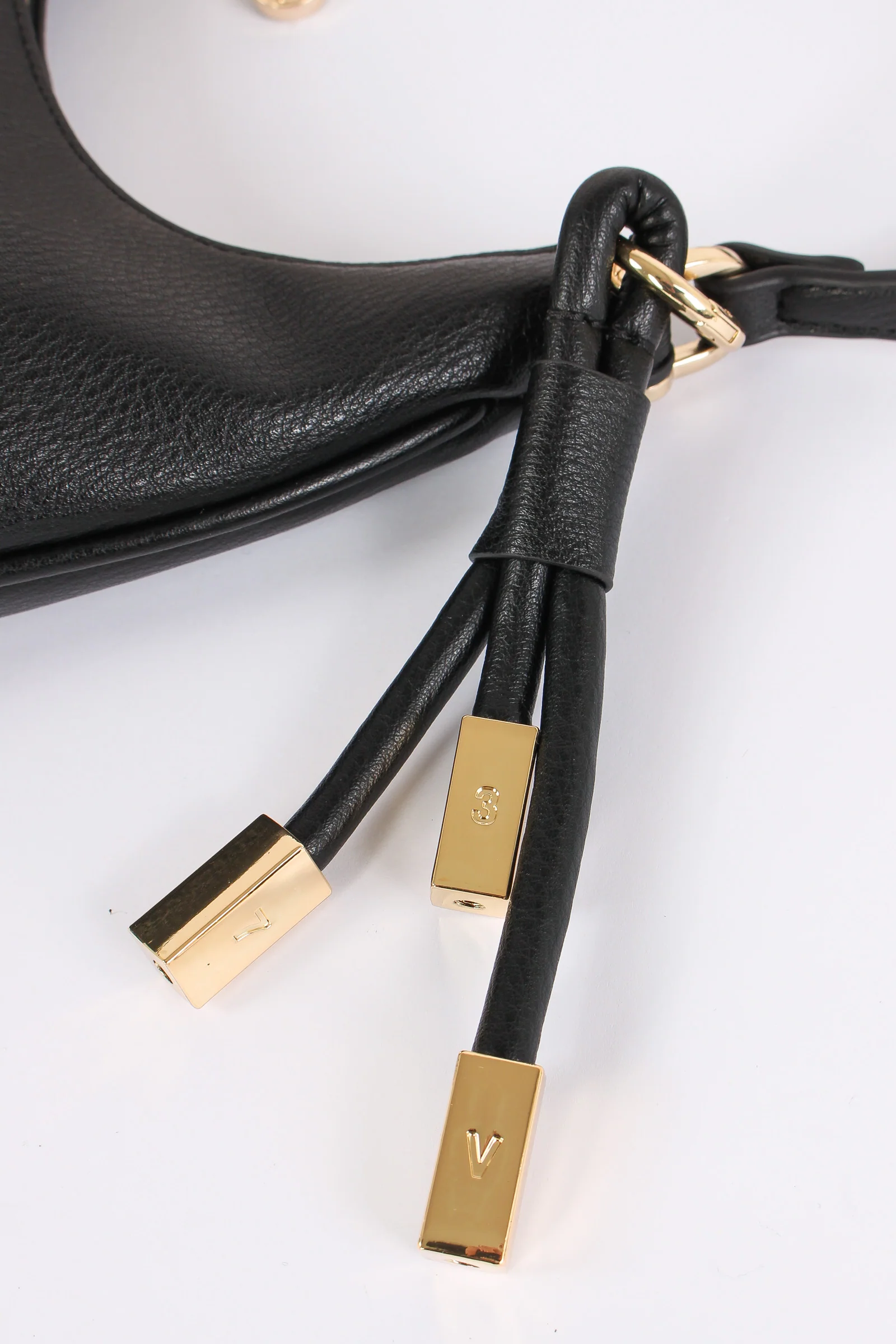 Amber Mezzaluna Small Ciondolo Oro Nero - immagine 8