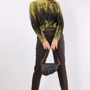 Pantalone Slim Velluto Resca Moro