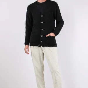 Cardigan Over Bottoni Nero