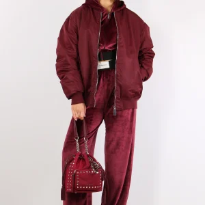 Bomber Piumino Bordeaux