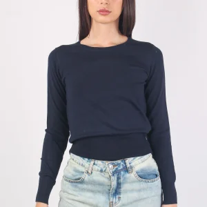 Girocollo Viscosa Ml Blue