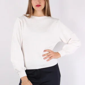 Maglia Scatoletta Punto Noccio Panna