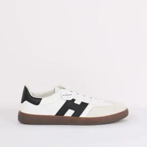 Sneaker Inserto Camoscio Bianco/nero