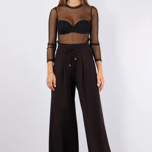 Pantalone Palazzo Scuba Moro