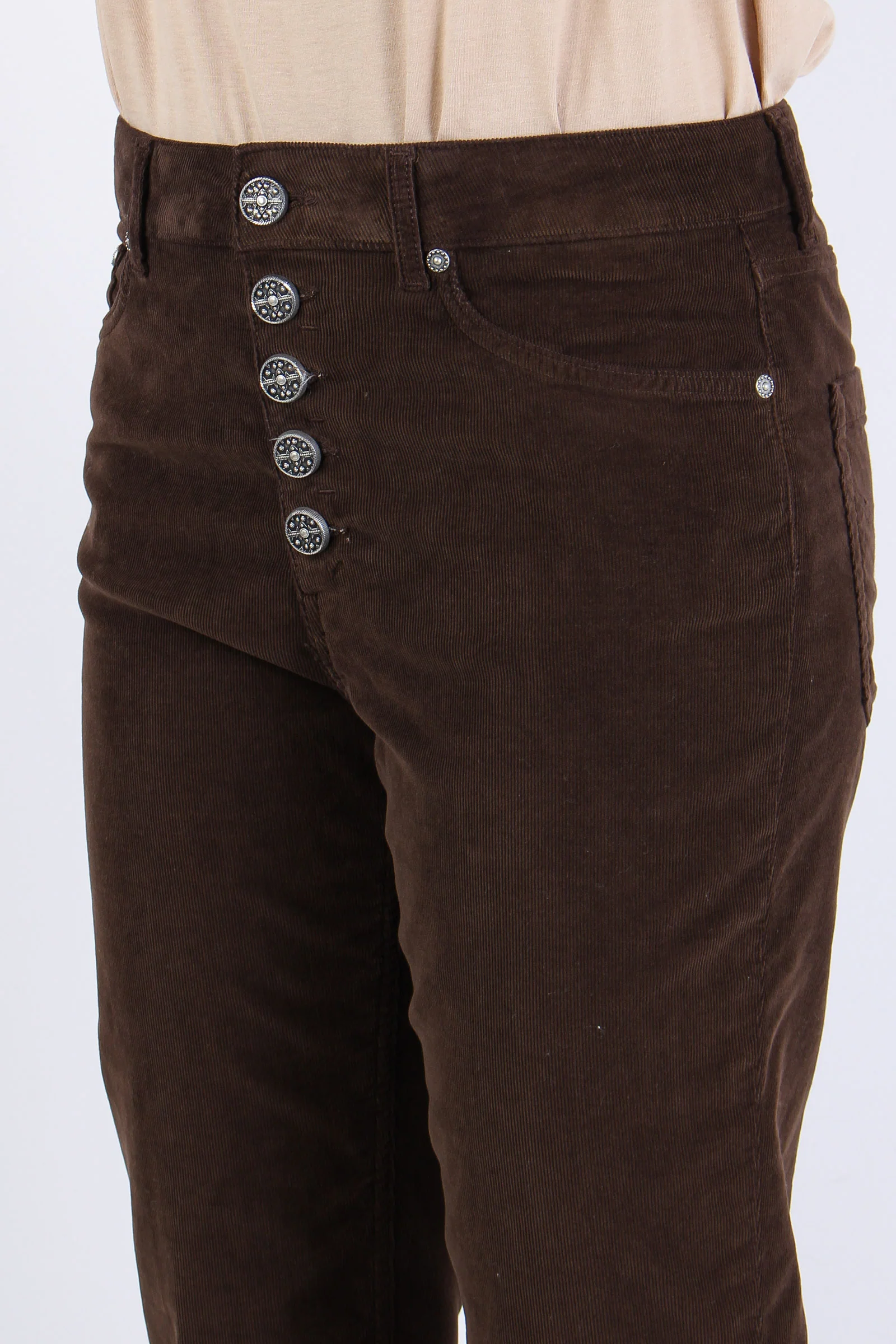 Koons Pantalone Velluto Mille Cioccolato - immagine 7