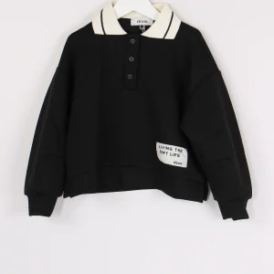 Polo Over Felpa Black