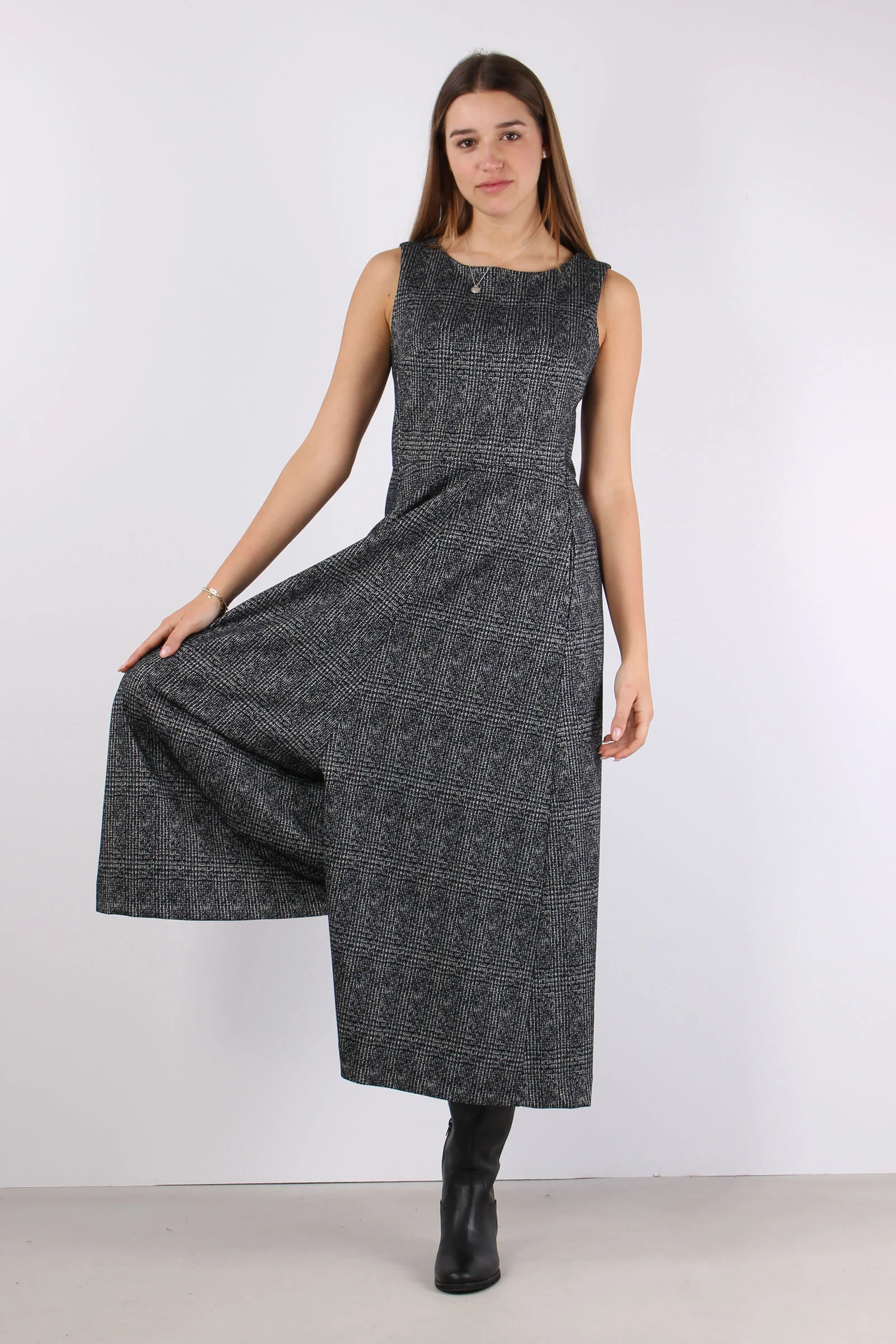 Tuta Pantalone Palazzo Nero/grigio - immagine 3