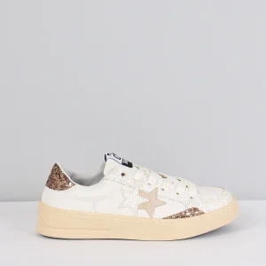 Sneakers Enjoy Star Glitter Bianco/oro