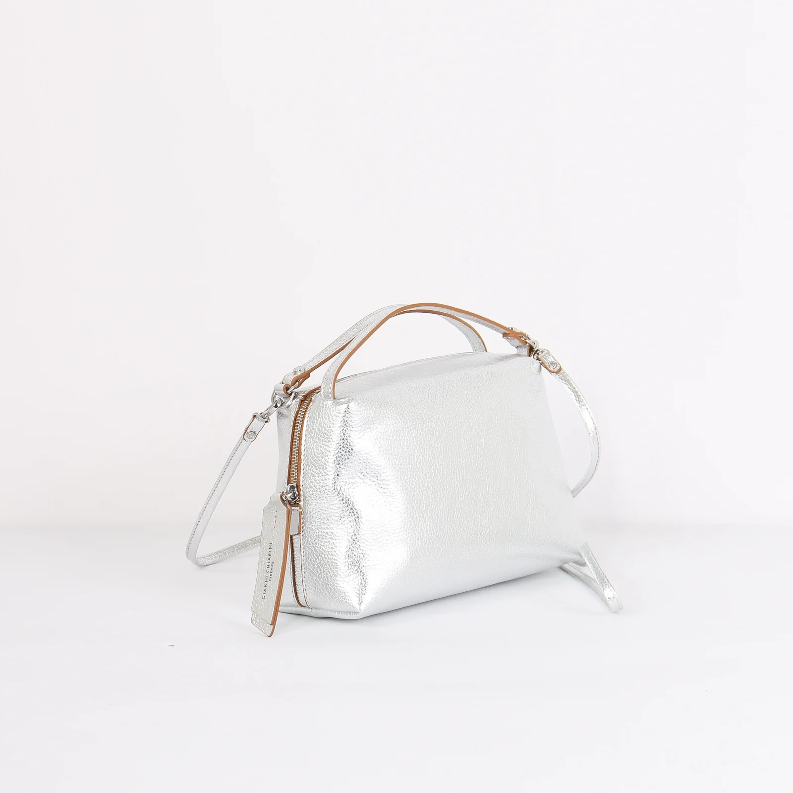 Alifa Mini Bag 2 Manici Meta Silver - immagine 8