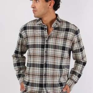 Camicia Flanella Check Black