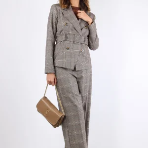 Pantalone Palazzo Galles Paill Nocciola/moro