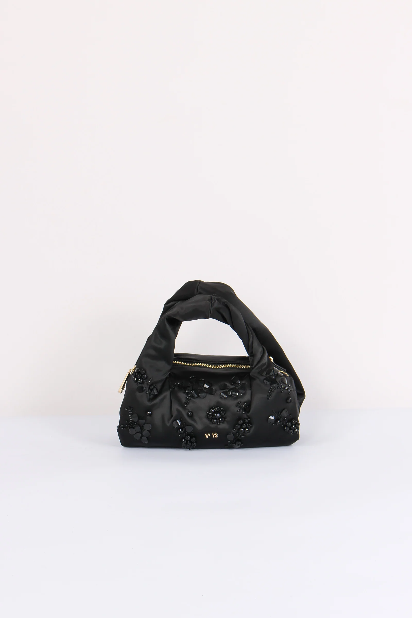 Kayla Mini Shopping Strass Nero