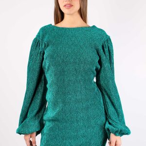 Abito Lurex Manica Ampia Ottanio