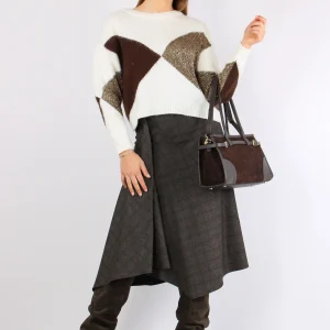 Maglia Rombi Luex Panna/moro