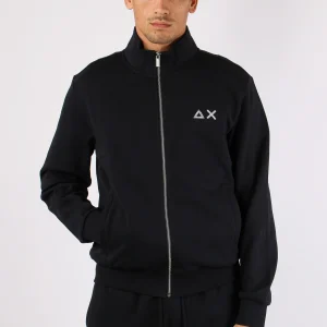 Felpa Collo In Piedi Zip Nero